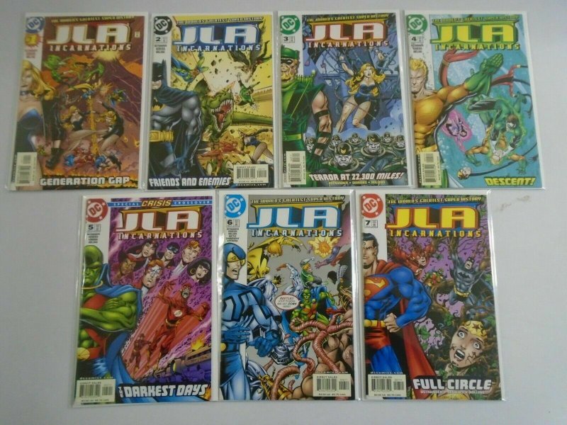 JLA Incarnations set #1-7 8.5 VF+ (2001)