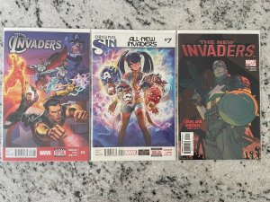 Lot Of 3 New Invaders Marvel Comic Books # 7 7 15 NM 1st Prints Avengers J906