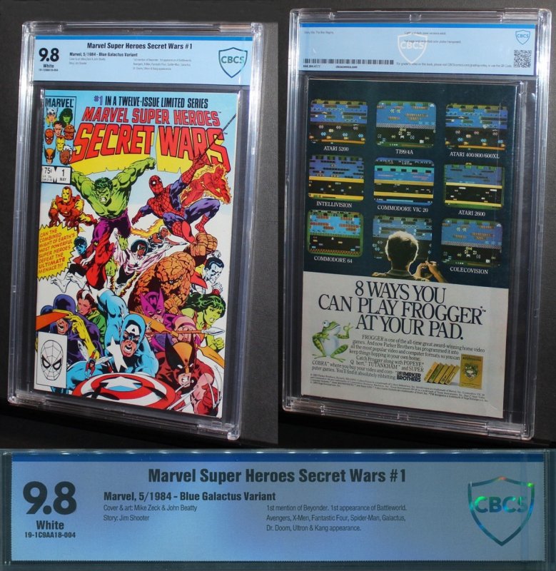 Marvel Secret Wars #1  / CBCS 9.8 NM-MT  Blue Galactus Variant  1984