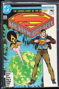 The Man of Steel #1 Standard Cover - Direct (1986) Superman