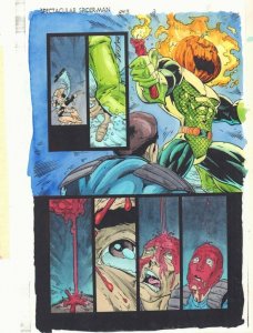 Spectacular Spider-Man #243 p.3 Color Guide Art - Jack O'Lantern by John Kalisz