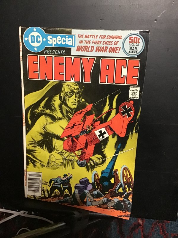 DC special 26: Enemy Ace  (1977) high-grade Joe Kubert key DC war special! VF