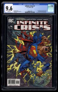 Infinite Crisis #5 CGC NM+ 9.6 George Perez Variant 1st New Blue Beetle!