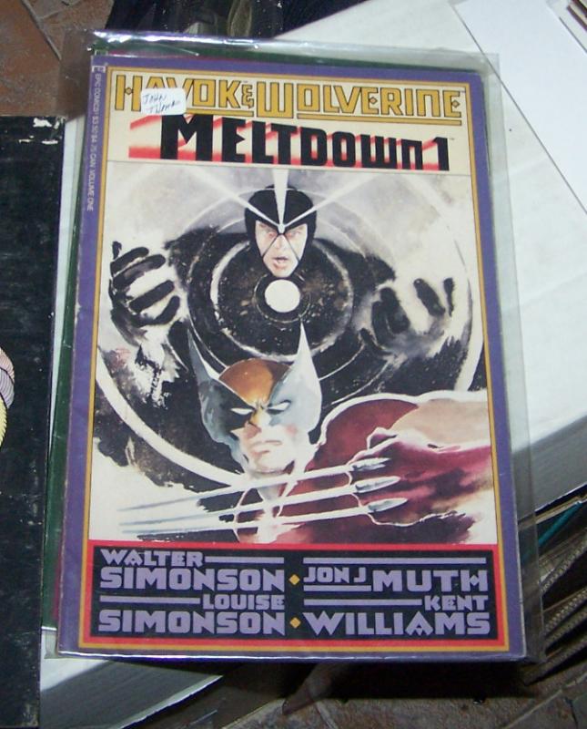 HAVOC & WOLVERINE - MELTDOWN #  1 & 2  GRAPHIC NOVELS MARVEL 1988 SIMONSON