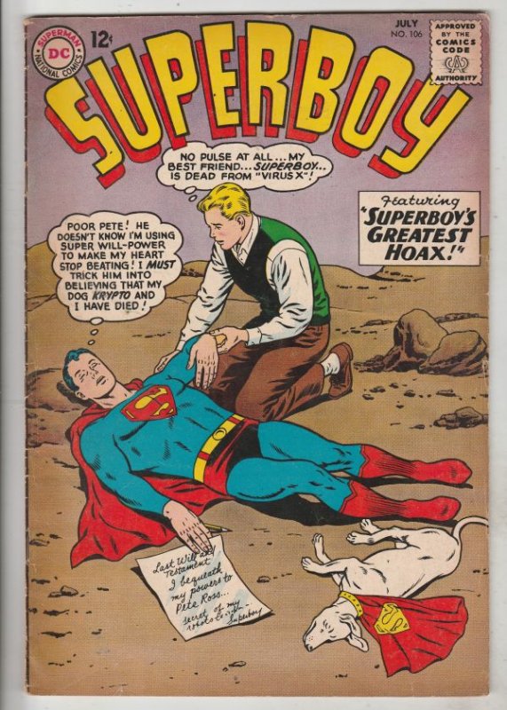 Superboy #106 (Jul-63) FN/VF+ High-Grade Superboy