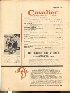 Cavalier 10/1960-Fawcett-Barye Phillips cover-R.S. Prather-Brigitte Bardot-VG/FN