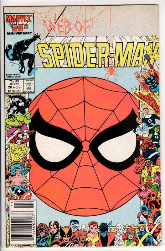 Web of Spider-Man #20 Newsstand Edition (1986) 7.0 FN/VF