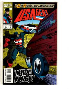 Lot Of 6 Marvel Comic Books US Agent # 1 2 3 4 + Underworld # 1 2  CR49