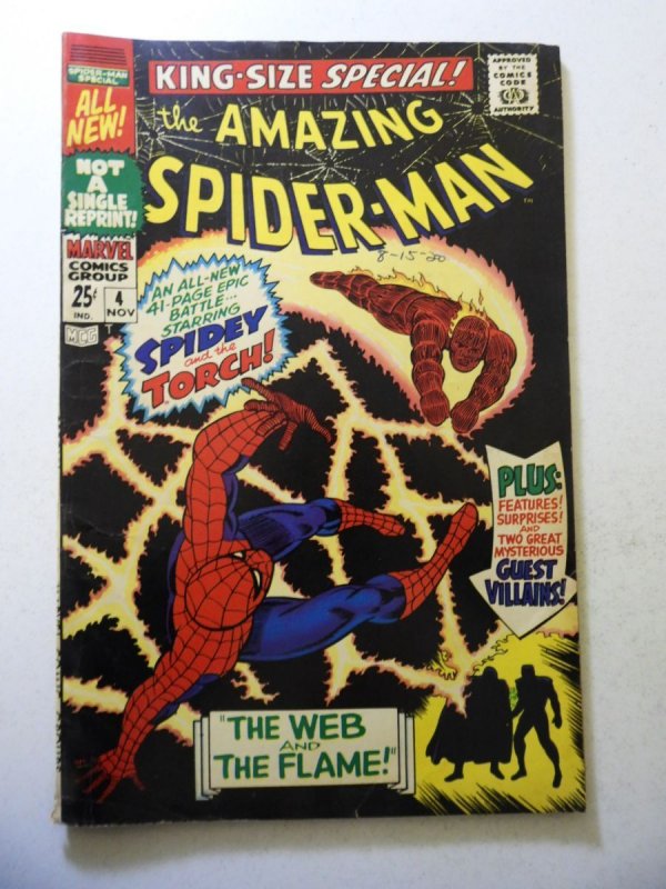 The Amazing Spider-Man Annual #4 (1967) VG+ Condition