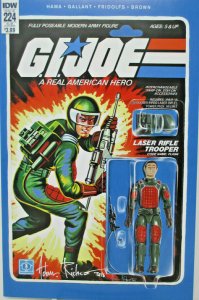 G.I. Joe: A Real American Hero #224 ~ Subscription Cover Signed by Adam Riches