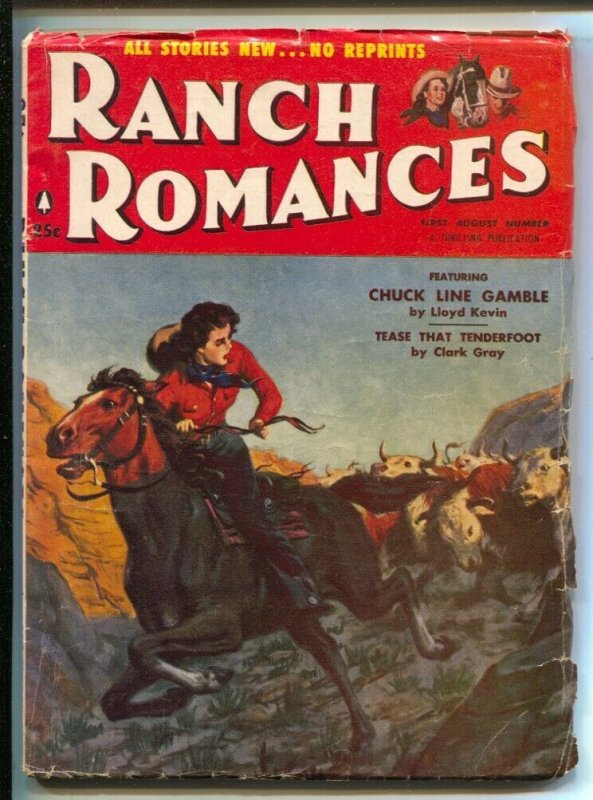 Ranch Romances 7/27/1956-Seven Men From Now Randolph Scott-Kinstler-Gerald ... 