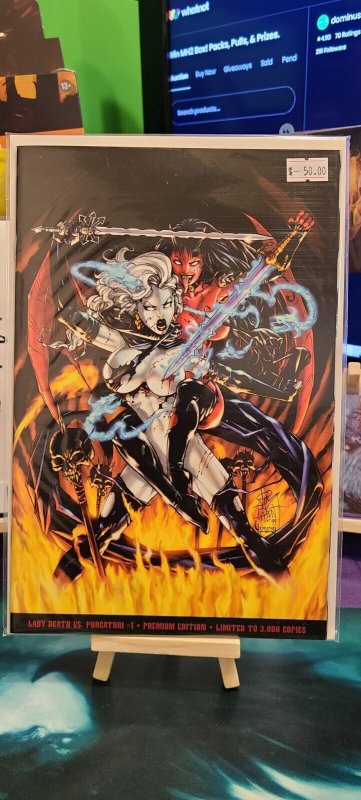 Lady Death vs Purgatori #1 Premium Edition Lmt 3000 Copies Chaos Comics HTF 