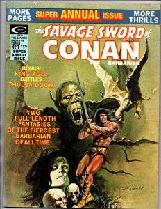 The Savage Sword of Conan the Barbarian Annual #1 - 1975 - FN