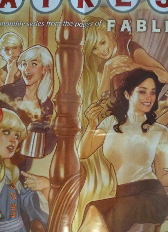 FAIREST Promo Poster, 22 x 34, 2012, VERTIGO Adam Hughes Unused 398 