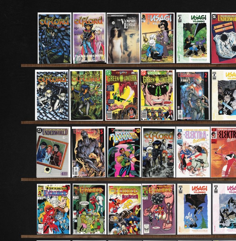 Huge Lot 150+ Comics with Green Lantern, Usagi Yojimbo, Excalibur & More!