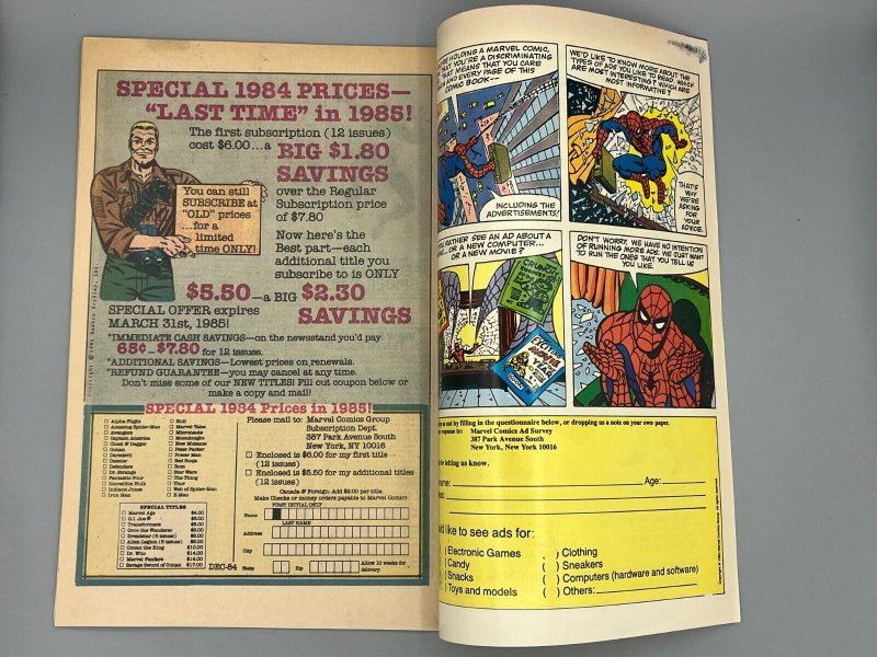 Peter Parker Spectacular Spider-Man #101 (1985) - 1st Negative Space!  NM 9.2