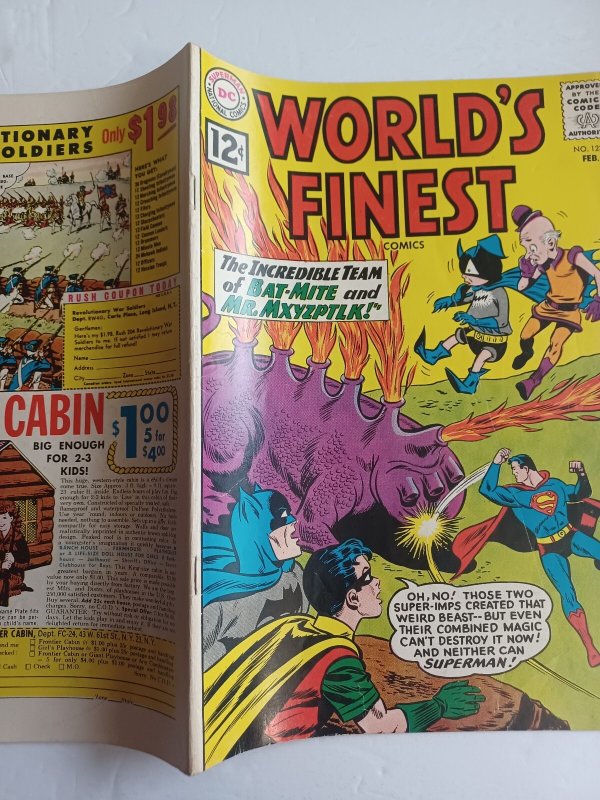 World's Finest #123 - Bat-Mite - Mxyzptlk - Batman - Superman - 1962 - FN