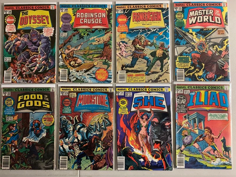 Marvel Classics Comics lot #2-30 (near-run, missing #25) 28 diff (1976-78)