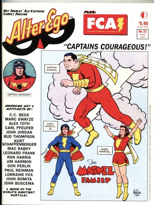 ALTER EGO #22-2003-SUBMARINER-CAPTAIN MARVEL-CAPTAIN MIDNIGHT-ALEX TOTH