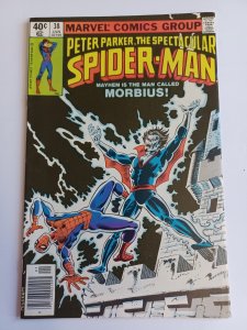 Spectacular Spider-Man #38 newsstand - Morbius - 1980 - VF+