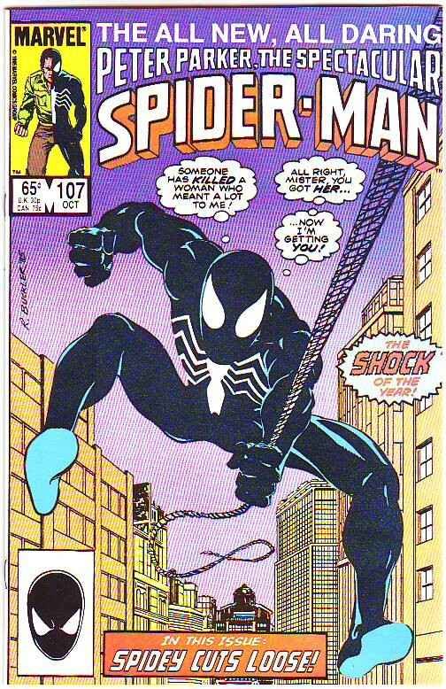 Spider-Man, Peter Parker Spectacular #107 (Oct-85) NM/NM- High-Grade Black Co...