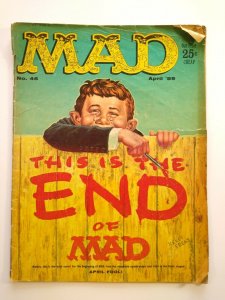 MAD Magazine April 1959 No 46 The End April Fools Television Roulette Western 