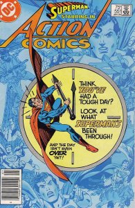 Action Comics #551 (Newsstand) FN ; DC | Superman 1984 Marv Wolfman
