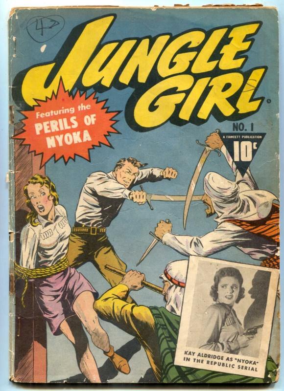 Jungle Girl #1 1942- Perils of Nyoka- Golden Age G 