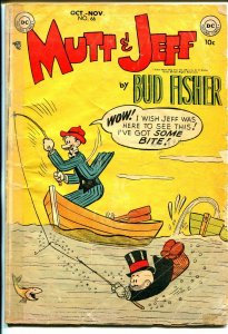 Mutt & Jeff #66 1953-DC-sBudd Fisher-fishing cover-G