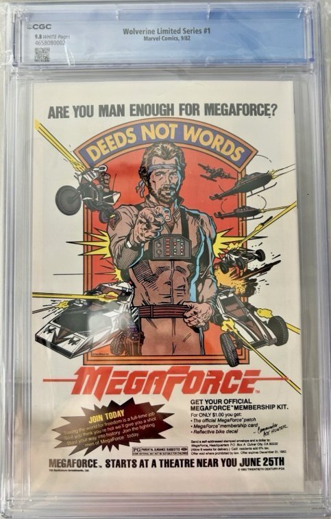 Wolverine limited series 1 CGC 9.8 WP 1st Solo Marvel 1982