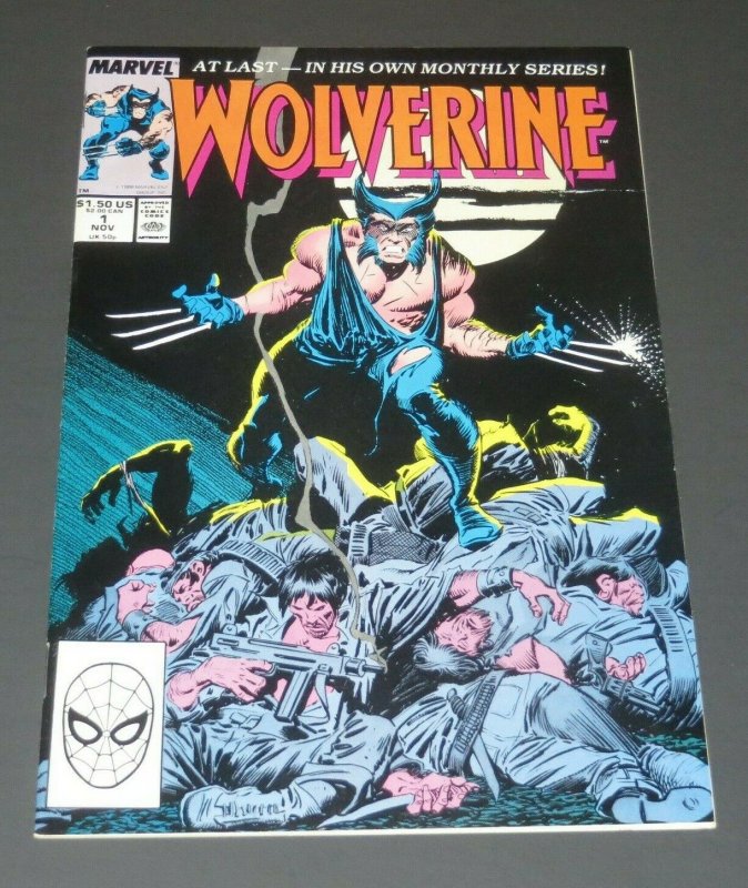 Wolverine #1 VF/NM White Pages John Byrne 1st Wolverine as Patch Marvel Comic