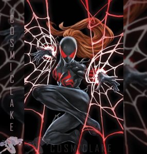 VENOM #23 SKAN SRISUWAN NYCC VIRGIN VARIANT BLACK WIDOW SYMBIOTE APP PRE 10/21 ☪