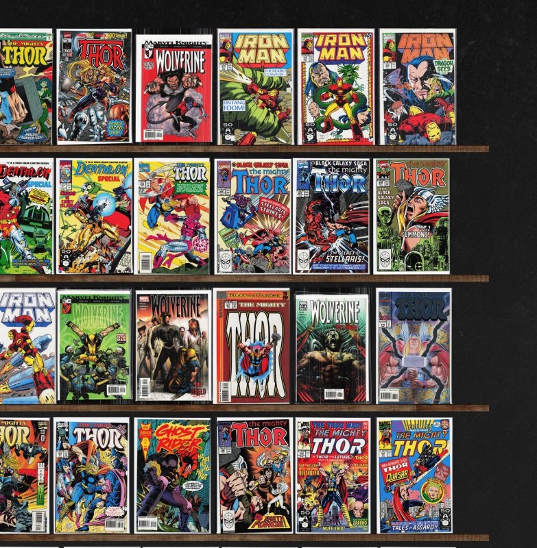 Huge Lot 150+ Comics with The Mighty Thor, Iron Man, Thor, Ghost Rider & More!