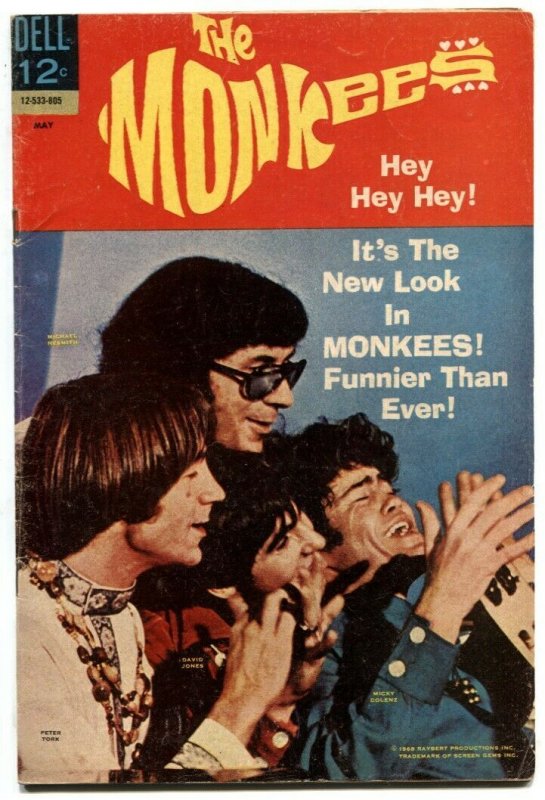 The Monkees #11 1968- Dell TV comic- David Jones photo cover VG/F