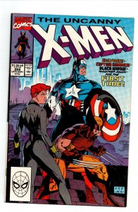 Uncanny X-Men #268 - Captain America - Black Widow - Avengers - 1990 - VF 
