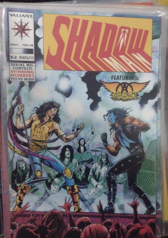 Shadowman #19  1993  Valiant   KEY 1ST APP STEVEN TYLER + AEROSMITH IN COMICS