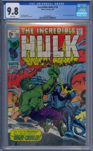 INCREDIBLE HULK #126 CGC 9.8 WHITE PAGES BARBARA NORRIS 2ND APP