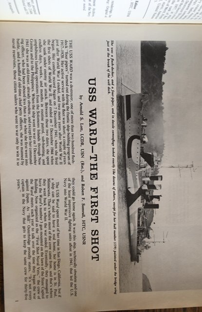 USS Ward-the First Shot,1977,40p