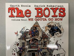 The Boys Vol. 4 We Gotta Go Now Paperback 2009 Signed Darick Robertson 