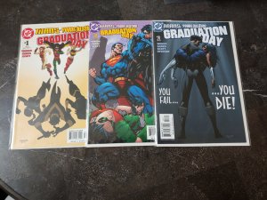 TITANS?YOUNG JUSTICE GRADUATION DAY #1,2 & 3! COMPLETE SET