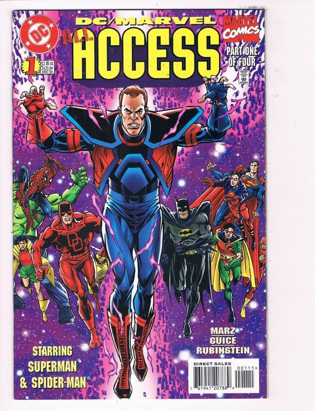 DC / Marvel All Access # 1 NM Comic Book Superman Batman X-Men Avengers B98 