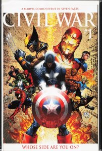 Civil War #1 Turner Cover (2006) Captain America