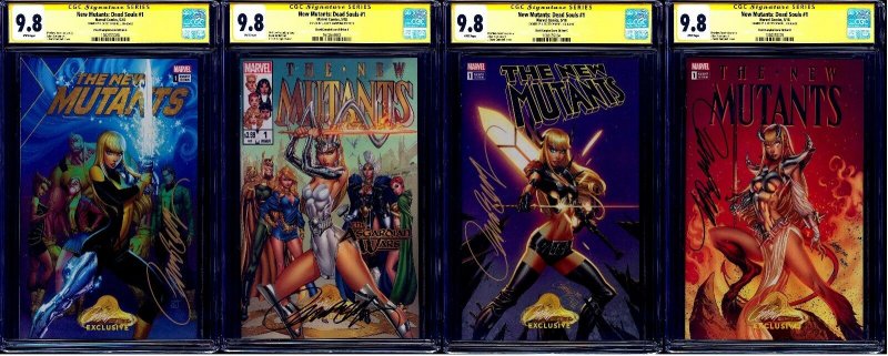 New Mutants Dead Souls #1 VARIANT LOT A B C D CGC SS 9.8 signed J.Scott Campbell