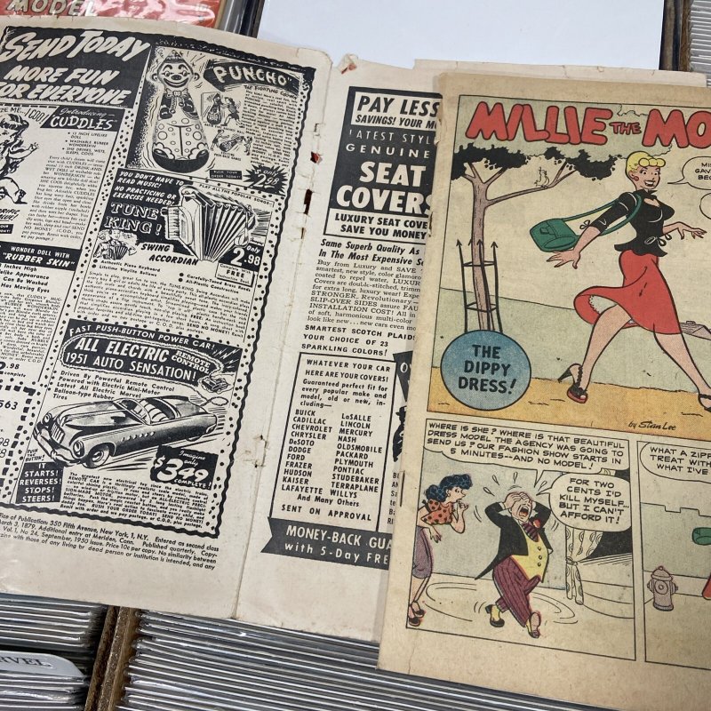 Millie the Model #24 Marvel 1950 GOOD GIRL ART! DeCarlo Art! LOW GRADE DETACHED