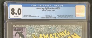 Amazing Spider-Man #258 Newsstand (1984, Marvel) CGC Graded 8.0