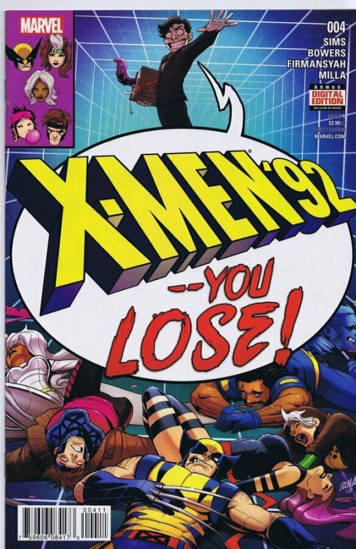 X Men '92 #4 ORIGINAL Vintage 2016 Marvel Comics 