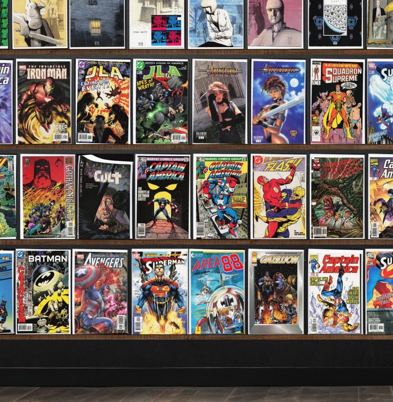 Huge Lot 150+ Comics with Cerebus, Captain America, Superman, The Flash & More!