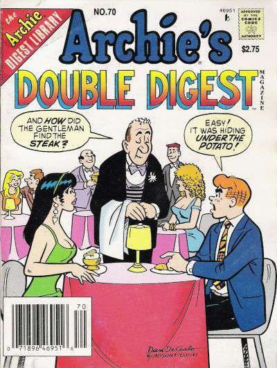 Archie's Double Digest Magazine #70 (Newsstand) VG ; Archie | low grade comic Li