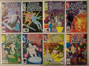 Silver Surfer lot #2-130 + Annual Marvel 2nd Ser 32 diff avg 8.0 VF (1987-'97)