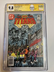 New Teen Titans (1982) # 26 (CGC 9.8 SS) Signed Wolfman | CPV Canadian |Census=2